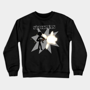 Stickman Gun Shooter Crewneck Sweatshirt